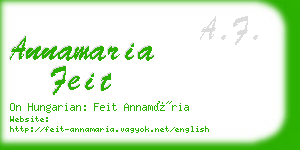 annamaria feit business card